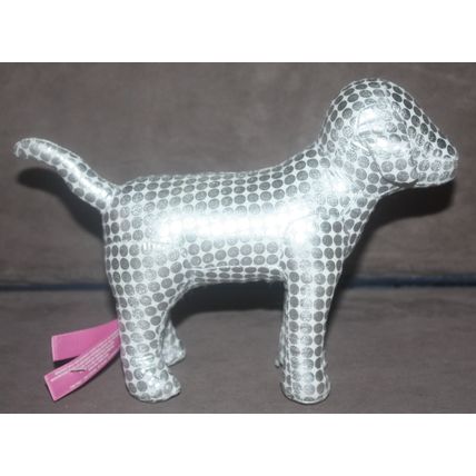 Victoria's Secret Pink Collection Silver Dots Dog Plush