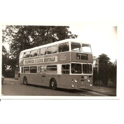 Black & White Photograph of Southend Corporation Transport - WJN 350J