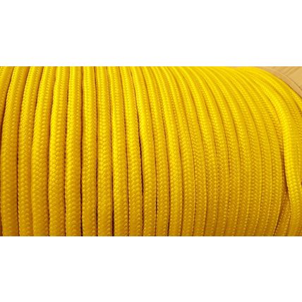 Strong Braided YELLOW Polypropylene 10mm Plaited Poly Rope Cord Yacht Sailing
