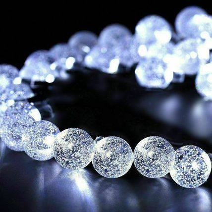 LED Ball Solar Light Party Fairy Outdoor Retro Ball String Lights Patio Garden