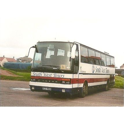 Colour Photograph of South West Coaches Ltd. - ECZ 4634 ex Bebb, Llantwit Fardre