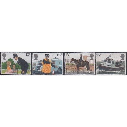 GB, 1979 Metropolitan Police set, SG 1100/3 (Scott 875/8), used