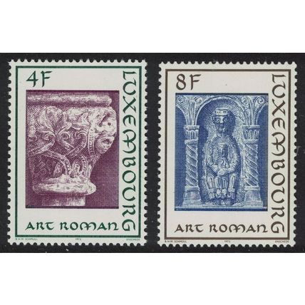 Luxembourg Romanesque Architecture 2v 1973 MNH SG#910-911 MI#866-867