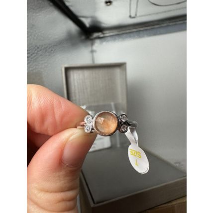 NIB Gen. Sunstone Quartz W/Rhodium P Band Sz7 RBP3718 Capture Your Heart SRP$118