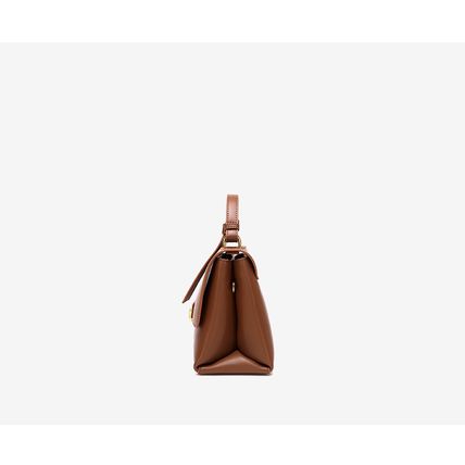 Genuine Leather Women Shoulder Bag Vintage Crossbody Purse Handbag Brown