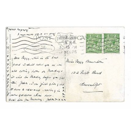 Hilda Miller, Children, Fantasy, Fairies, Peter Pan. Artist Signed Postcard.