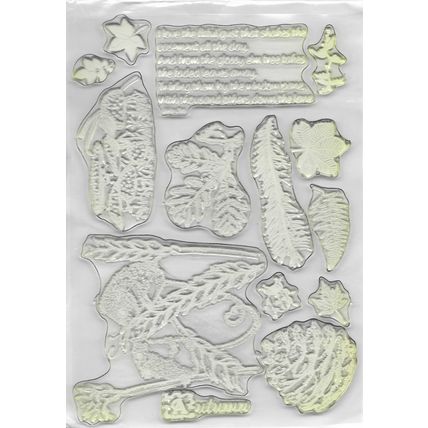 Dimension Fourth. A5 Gold & Brown Stamp Set. Stamping Cardmaking Scrapbooking