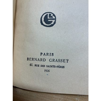 1926 ANDRE MAUROIS "ARIEL OU LA VIE DE SHELLEY" FRENCH ANTIQUE BOOK (P3)