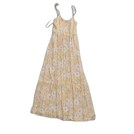 Womens Sundress Size Large Yellow Easter Dress Sleeveless Maxi