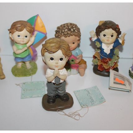 VTG Collectable Figurines Tender Times 12 Boys Girls Kids Room Decor Gifts