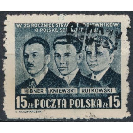Hibner, Kniewski & Rutkowski - Poland 1950 - FH - MiNr 563