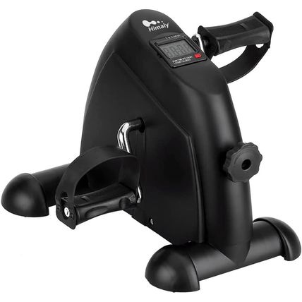 Mini Exercise Bike, Himaly under Desk Bike Pedal Exerciser Portable Foot Cycle A