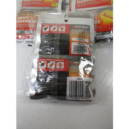 LOT of 30packs HeatPax 1100-2R Disposable Hand Glove Warmers 10 Hour Exp. 8-22