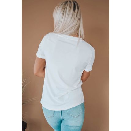 White FALL BREEZE and AUTUMN LEAVES Graphic Tee