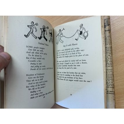 1944 "MORE GREEN FINGERS" REGINALD ARKELL GARDENING POEMS HARDBACK BOOK (P2)