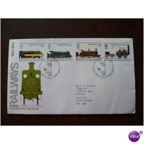 1975 GB Railways fine used set 4 stamps SG984-7 trains locomotives