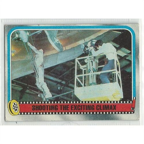 EMPIRE STRIKES BACK card # 255 SHOOTING THE EXCITING CLIMAX ( 1980 )
