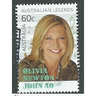 AUS 2013 60c 'AUSTRALIAN LEGENDS- OLIVIA NEWTON JOHN' FINE USED (EBID37-823)