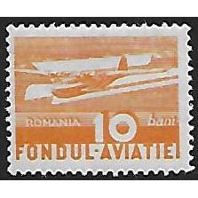 Zm Mi 23: 10 b. brown-orange Postal Tax Stamp: Aviation Fund: Seaplane.