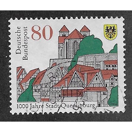 GER 1994 80pf '1000TH ANN OF QUEDLINBURG' FINE USED (EBID52-198)