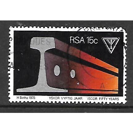SOUTH AFRICA 1978 15c STEEL RAIL SG441 FINE USED