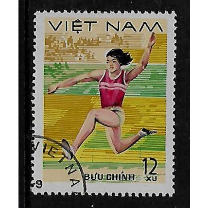 VIETNAM 1978 ATHLETICS 12 X LONG JUMPING SG 198 FINE USED
