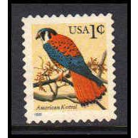 Used 2477 1c American Kestrel Fine W4710
