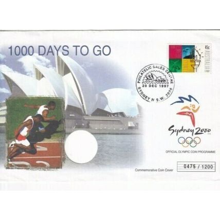 Australia 1997 Sydney 2000 1000 days to go Cover Sydney special cancel no coin