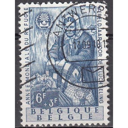 Belgique 1960 Michel 1184 O Cote (2008) 1.20 € Année Mondiale du Réfugie