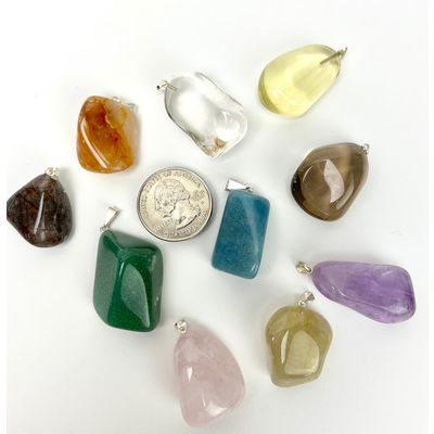 Tumbled Stone Pendant | 20-30mm | Brazil[ ]