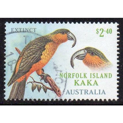 Norfolk Island 2023 Lost Birds of Norfolk Island - Kaka $2.40 Used