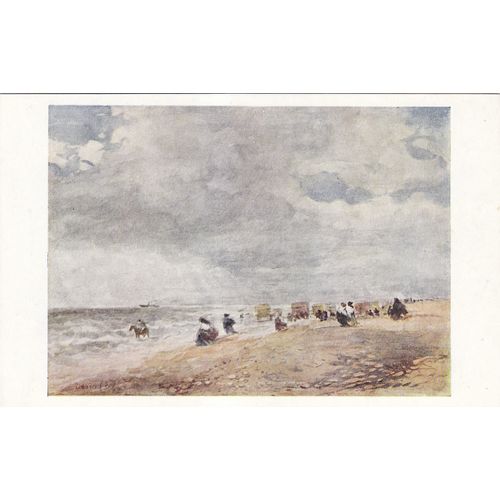 Colour Postcard - Rhyl Sands by David Cox
