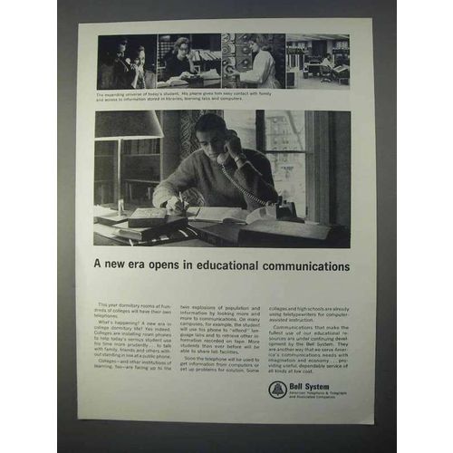 1966 Bell Telephone Ad - A New Era in Educational