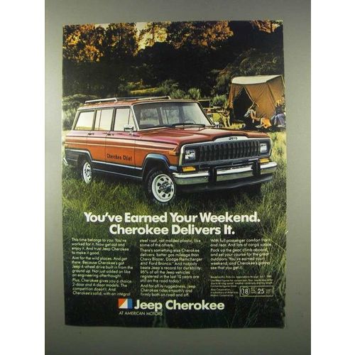 1981 Jeep Cherokee Ad - Earned Your Weekend