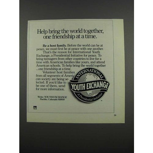 1983 International Youth Exchange Ad - World Together