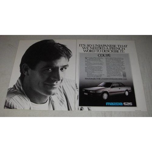 1987 Mazda 626 Coupe Ad - It's so unJapanese that we needed a French word