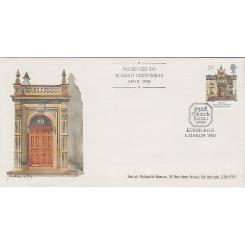 GB 1990 Philatelic Bureau presentation GPO FDC BPB Edinburgh pm see others