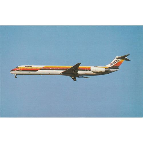 Aircal McDonnell Douglas MD82 Civil Aircraft Postcard (A19904)