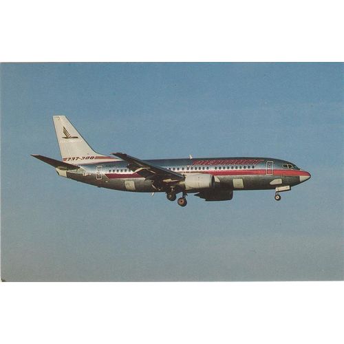 Piedmont Airlines Boeing B737 301 Aircraft Civil Aviation Postcard (A22872)