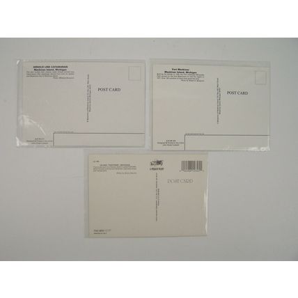 Northern Michigan 3 Postcard Lot