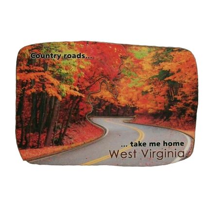 West Virginia Country Roads Take Me Home Artwood Fridge Magnet