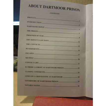 ABOUT DARTMOOR PRISON, DEVON by Trevor James 2001 30 page p/b prison history =