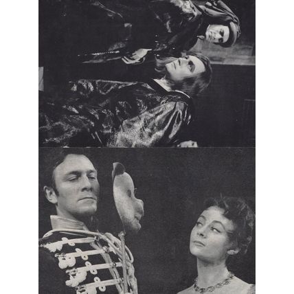 Christopher Plummer In Shakespeare Stratford 2x Postcard s