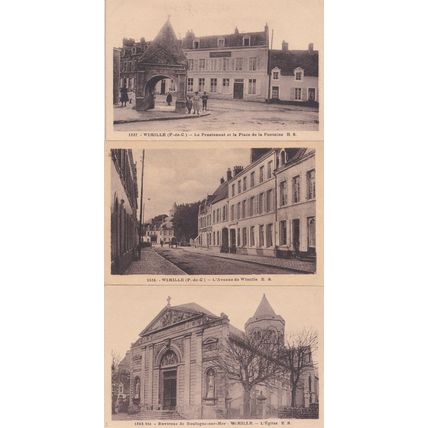 Wimille Pensionnat L'Avenue 3x Antique French Postcard s