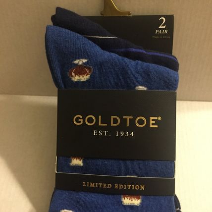 NEW Limited Edition Goldtoe 2 Pair Fathers Day Socks Shoe Size 6 - 12.5