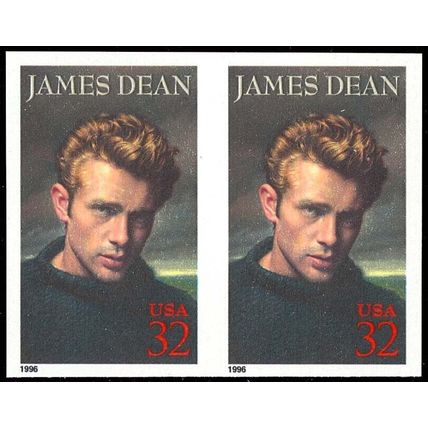 3082a, Mint XF NH 32¢ James Dean Imperforate Pair Error - Stuart Katz