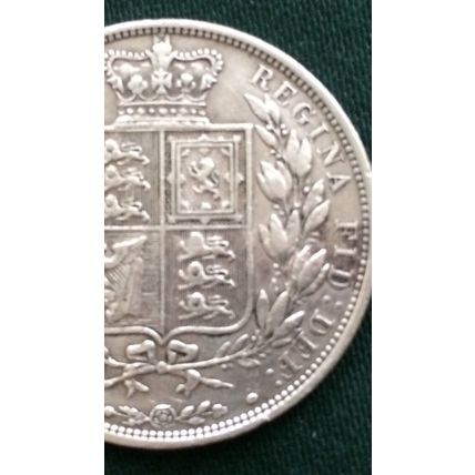 Queen Victoria 1883 Silver Half Crown High Grade Lovely Coin