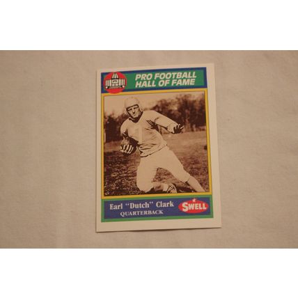 Earl "Dutch" Clark 1990 Swell Pro Football Hall of Fame NO. 4
