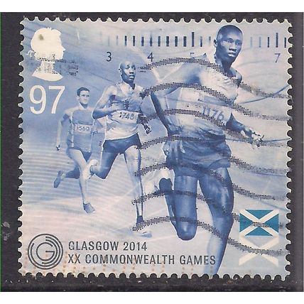 GB 2014 QE2 97p Commonwealth Games used SG 3621 ( C454 )