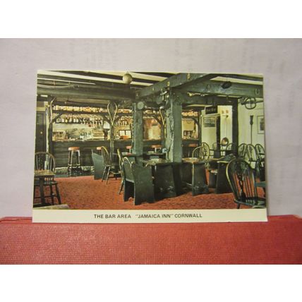 THE BAR AREa, JAMAICA INN, BOLVENTOR, BODMIN MOOR, CORNWALL unused postcard #